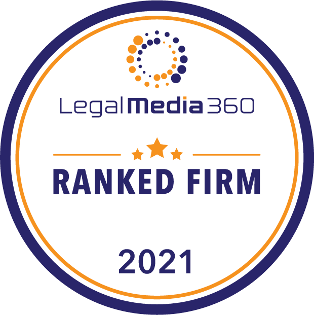 Legal Media 360 Ranked Firm Logo 2021